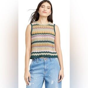 Universal Thread Crochet Vest Tank Top